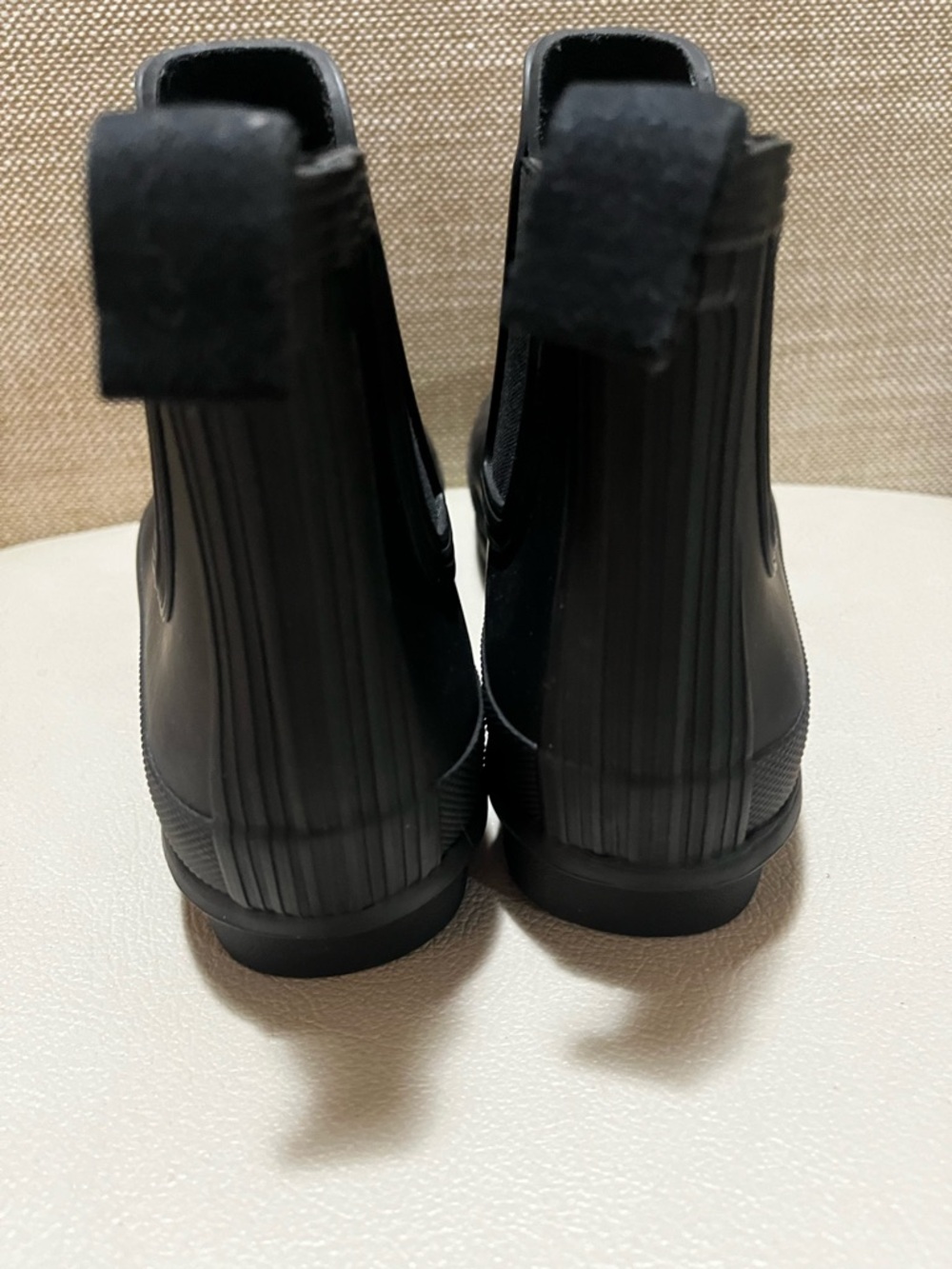 Hunter Black Chelsea Ankle Rain Boots Women’s Size 5 - Picture 5 of 10
